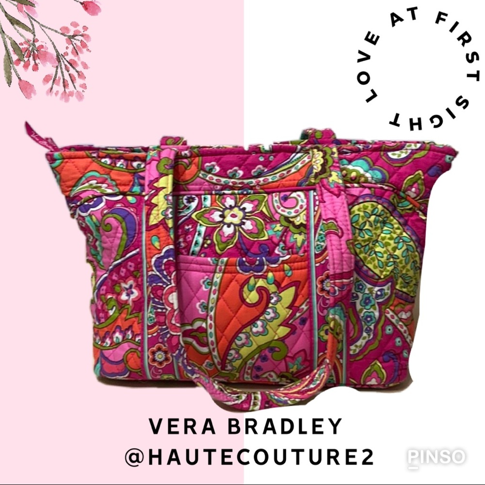 SOLD on ETSY Beautiful Vera Bradley Tote - Picture 1 of 16